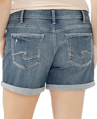 Silver Jeans Co. Plus Size Denim Boyfriend Shorts