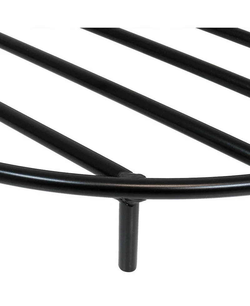 Outdoor Heavy-Duty Steel with High-Temperature Finish Round Fire Pit Firewood Log Grate