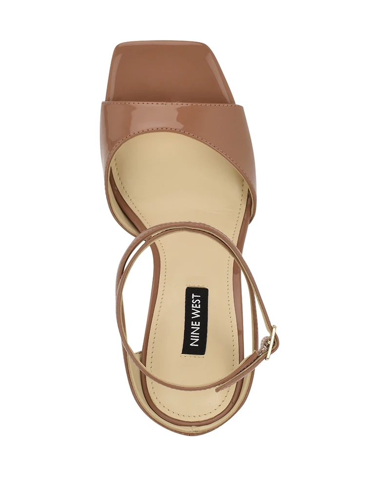 Nine West Women's Devans Strappy Square Toe Stiletto Sandals