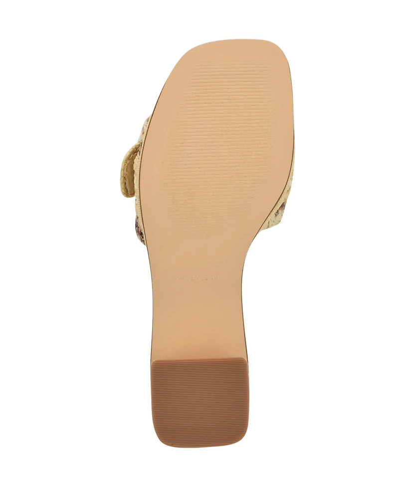 Nine West Women's Ending Woven Block Heel Sandals