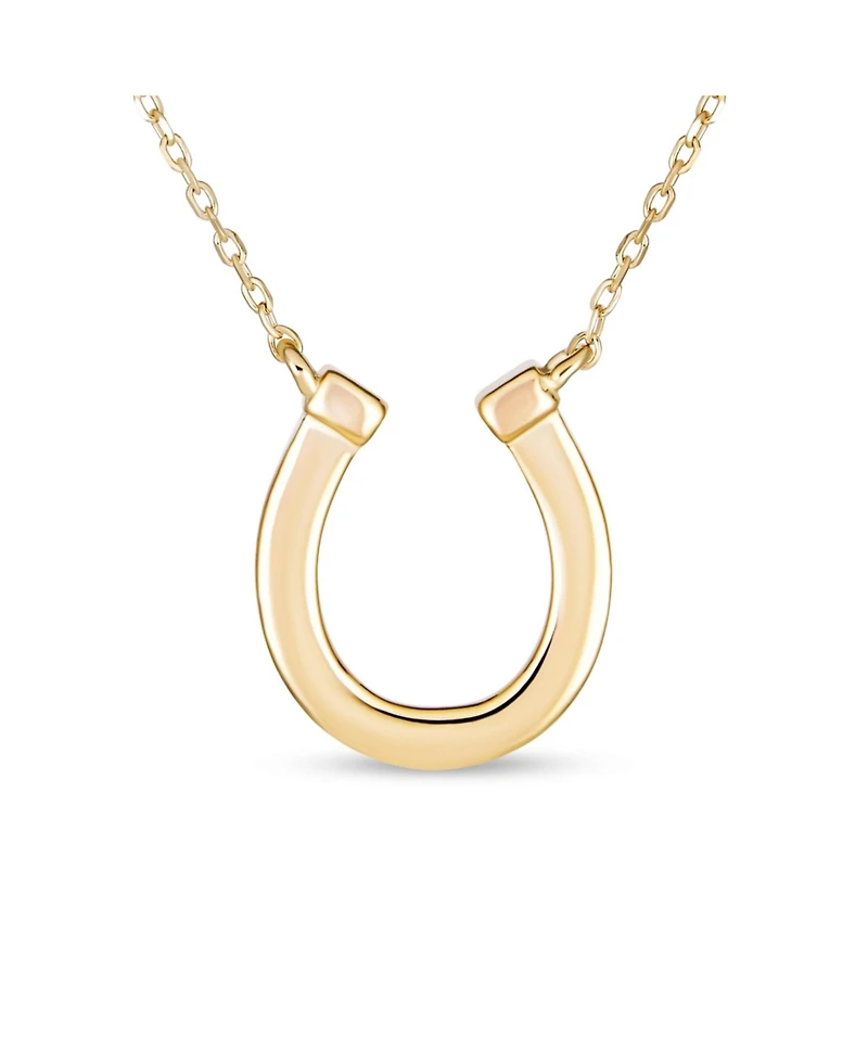 Bling Jewelry Delicate White or Orange Fire Created Opal Equestrian Good Luck Charm Horseshoe Necklace Pendant .925 Sterling Silver