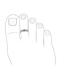 Bling Jewelry Nautical Aloha Hawaiian Beach Sterling Silver Toe Ring Midi Band