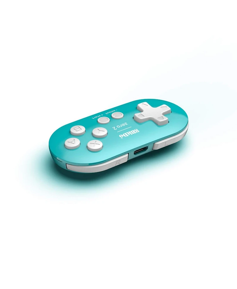 8Bitdo Zero 2 Bluetooth Wireless Gamepad Keychain Sized Mini Controller - Turquoise