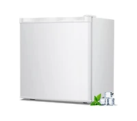 Kismile Mini Freezer,1.1 Cu.ft Upright Freezer with Reversible Single Door,Removable Shelves,Small Freezer with Adjustable Thermostat for Home/Kitchen
