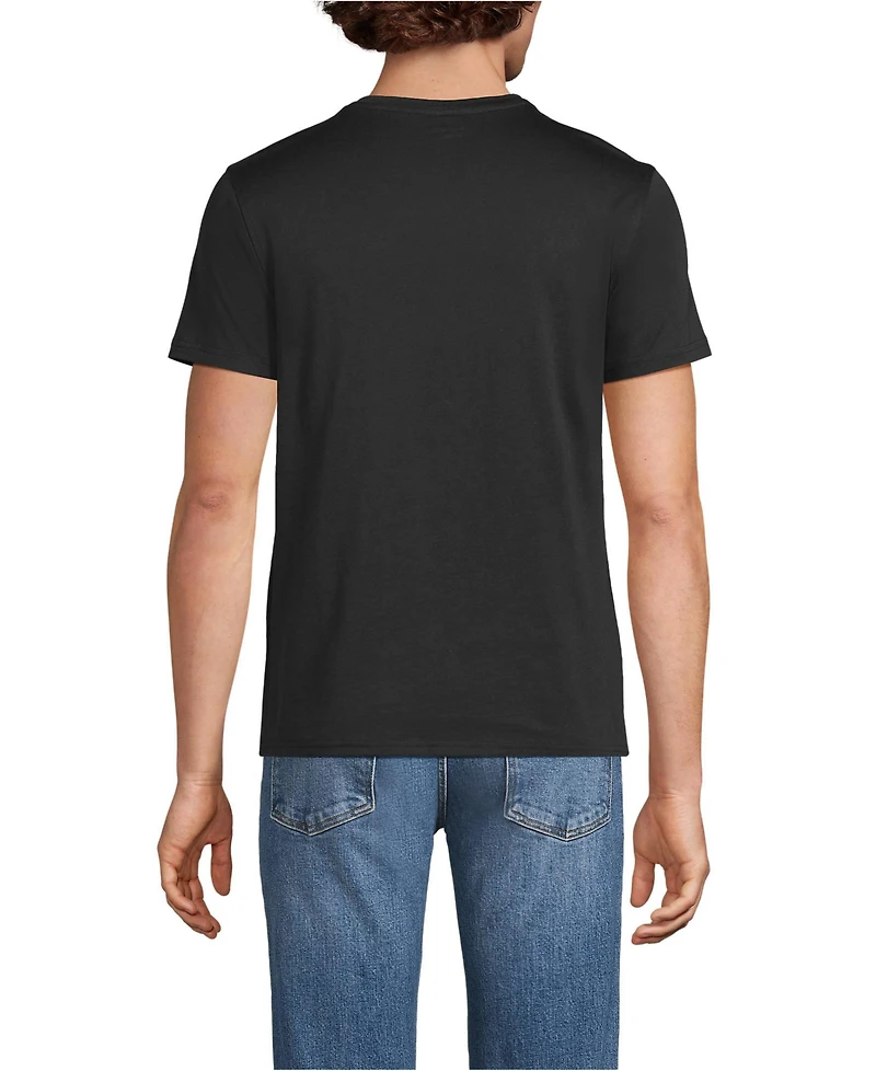 Lands' End Men's Short Sleeve Supima V-Neck Tee