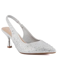 Sugar Women's Dazzy Slingback Rhinestone Dress Pumps