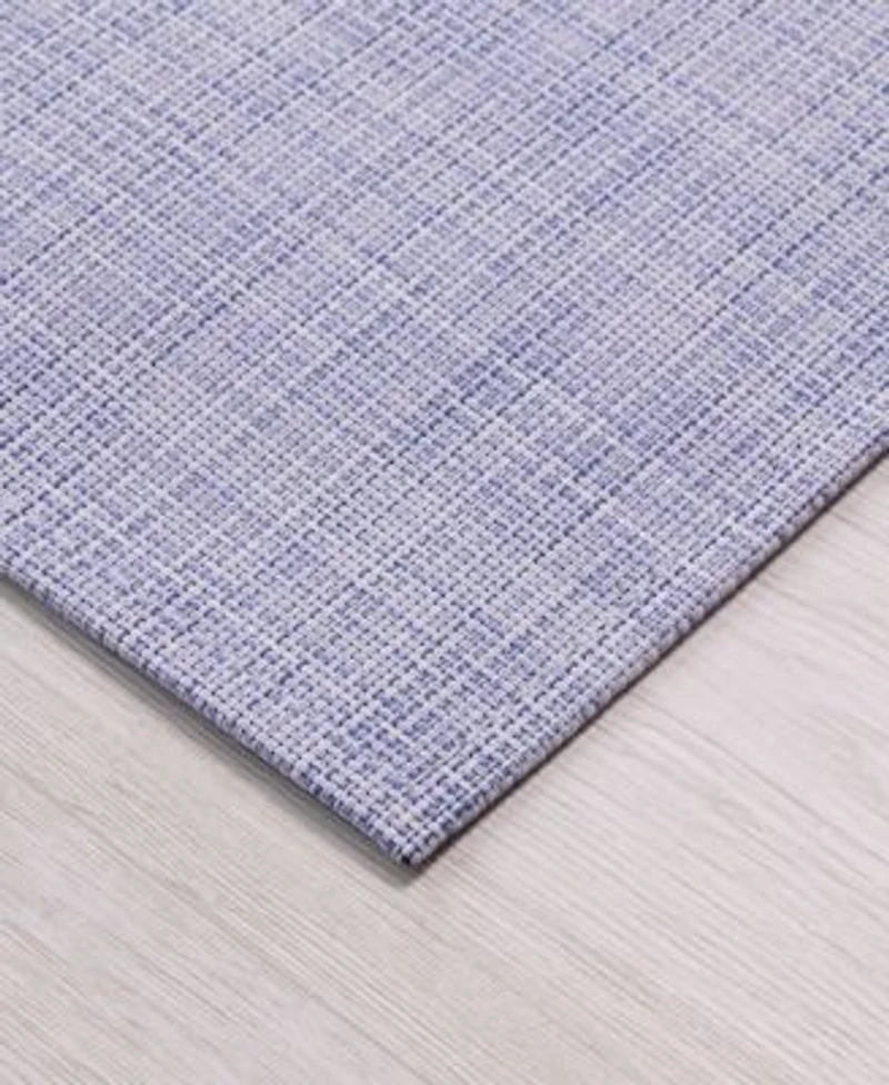 Chilewich Mini Basketweave Periwinkle Rug Collection