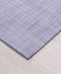 Chilewich Mini Basketweave Periwinkle Rug Collection