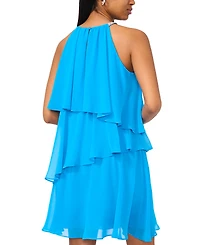 Msk Women's Embellished-Strap Halter Tiered Dress