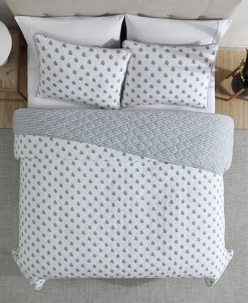 Nautica Coral Beach Reversible 2-Pc. Quilt Set, Twin