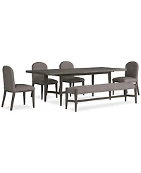 Griffith 7 Pc. Rectangular Dining Set (Table & 6 Side Chairs), Created for Macy's