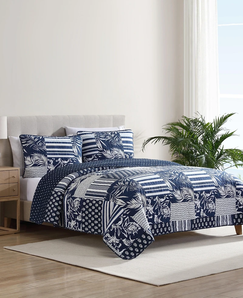 Nautica Avalon Patchwork Reversible 3-Pc. Quilt Set, King