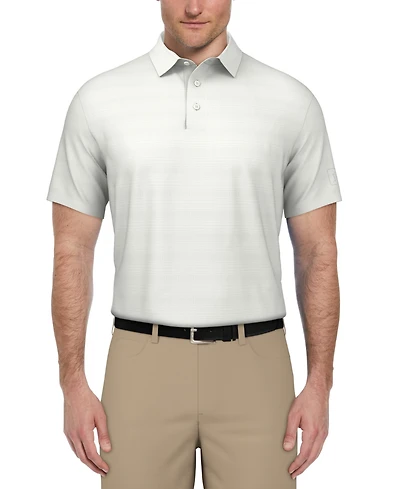 Pga Tour Men's Short-Sleeve Airflux Heather Golf Polo Shirt