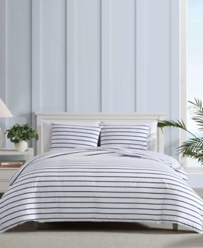 Nautica Brenton Stripe Percale Duvet Cover Set