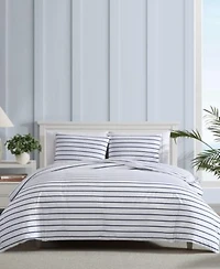 Nautica Brenton Stripe Percale Duvet Cover Set