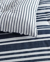 Nautica Coastline Stripe 3-Pc. Duvet Cover Set, Full/Queen