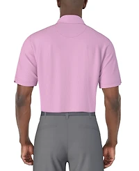 Pga Tour Men's Short Sleeve Micro Geo Print Polo Shirt
