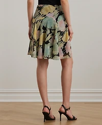 Lauren Ralph Lauren Women's Floral Crinkle Georgette Skirt, Regular & Petite