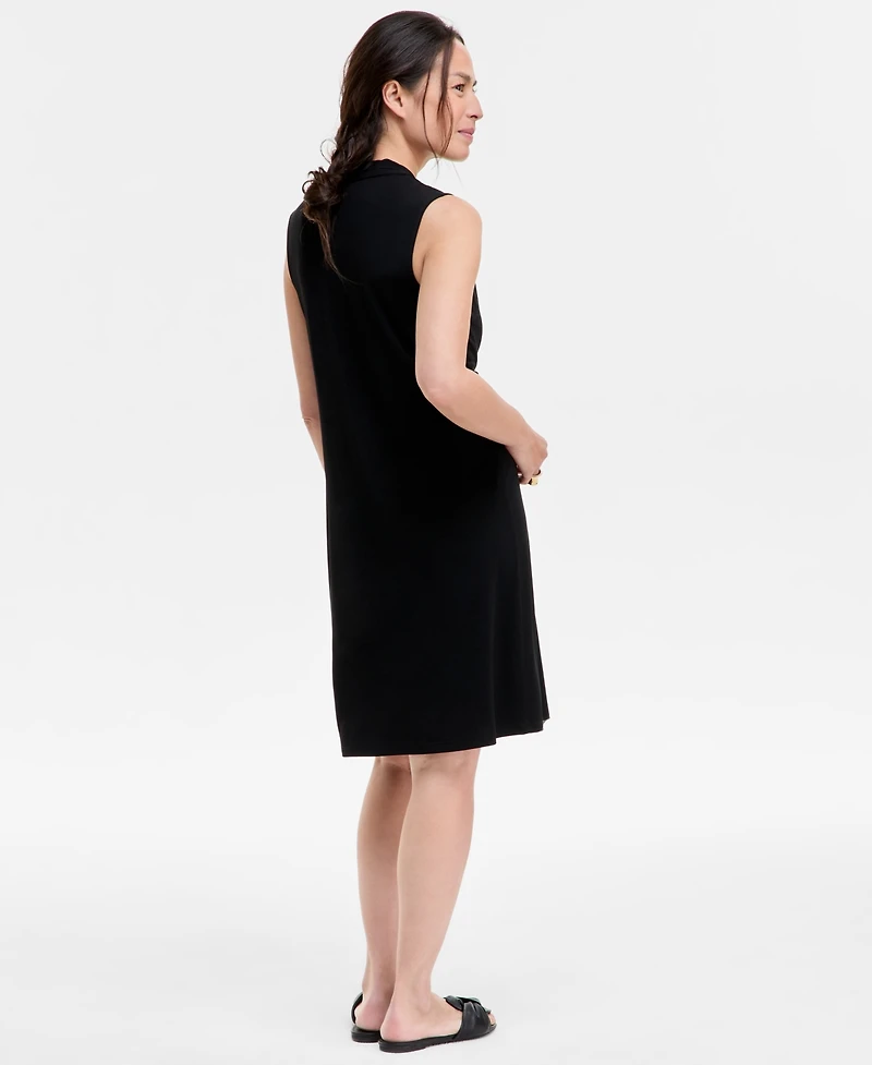 Jm Collection Women's V-Neck A-Line Dress, Exclusively at Macy's