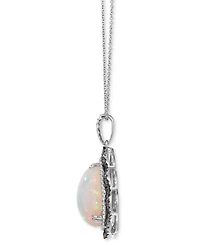 Le Vian Neopolitan Opal (3-1/2 ct. t.w.), Nude Diamond (1/4 t.w.) & Chocolate (1/3 Pendant 20" Necklace 14k Strawberry Gold