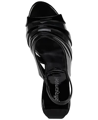 Jeffrey Campbell Slo-Mo Vinyl Platform Wedge Sandals