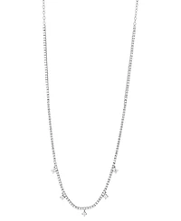 Grown With Love Lab Grown Diamond Dangle 20" Statement Necklace (6 ct. t.w.) in 14k White Gold