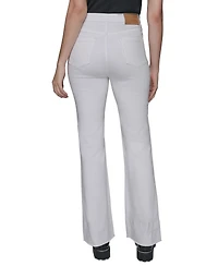 Karl Lagerfeld Paris Women's Patch Pocket Flare-Leg Jeans