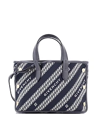 Pre-Owned Givenchy Mini Bond Shopper Tote Logo Jacquard Canvas