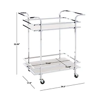 Lameris 2 Tier Bar Cart W Handle