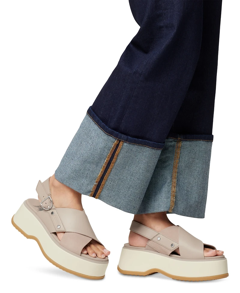 Sorel Women's Dayspring Crisscross Platform Sandals