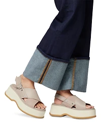 Sorel Women's Dayspring Crisscross Platform Sandals
