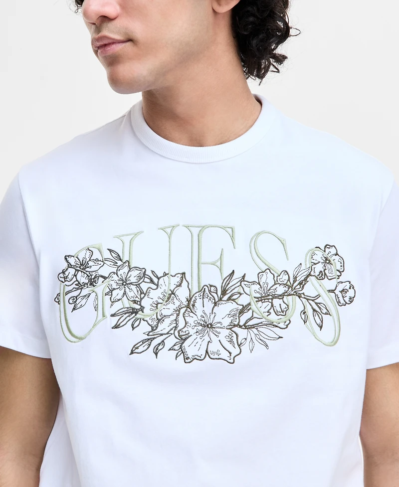Guess Men's Floral Logo T-Shirt