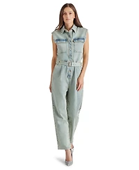 Steve Madden Women's Olynne Sleeveless Tie-Waist Jumpsuit