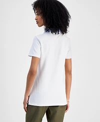Tommy Hilfiger Women's Mixed Media Cornell Polo Shirt
