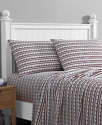 Nautica Printed Washed Microfiber 4-Pc. Sheet Set