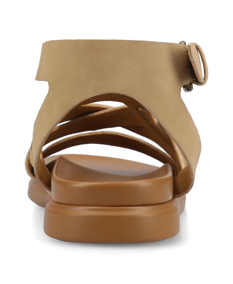Journee Collection Women's Mistee Strappy Fisherman Flat Sandals