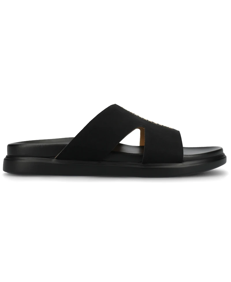 Journee Collection Women's Misey Footbed Slide Flat Sandals