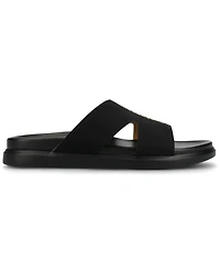 Journee Collection Women's Misey Footbed Slide Flat Sandals