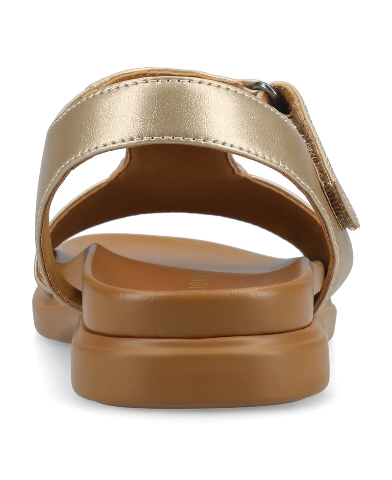 Journee Collection Women's Mira Footbed Flat Sandals