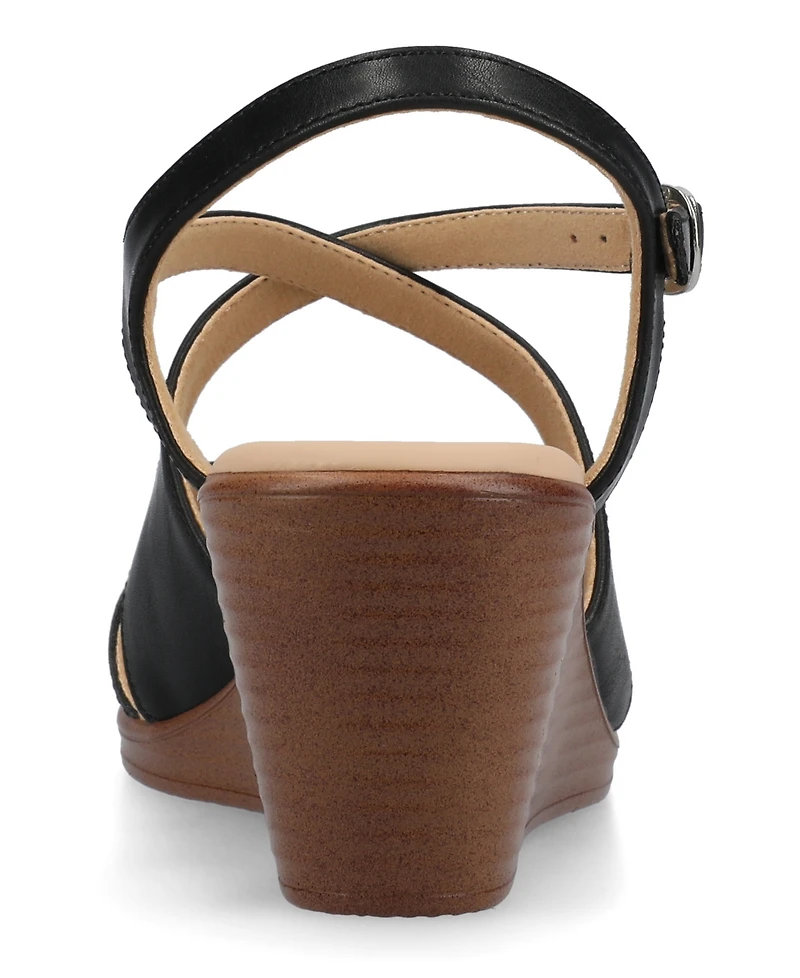 Journee Collection Women's Kedzie2 Strappy Wedge Sandals