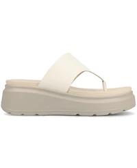Journee Collection Women's Carah Thong Platform Wedge Sandals