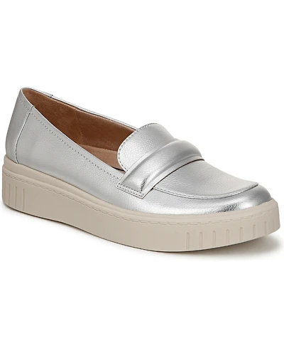 LifeStride Women's Geneva Closed Round Toe Platform Penny Loafers