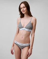 Calvin Klein Women's Modern Cotton Lightly Lined Triangle Bralette QF5650