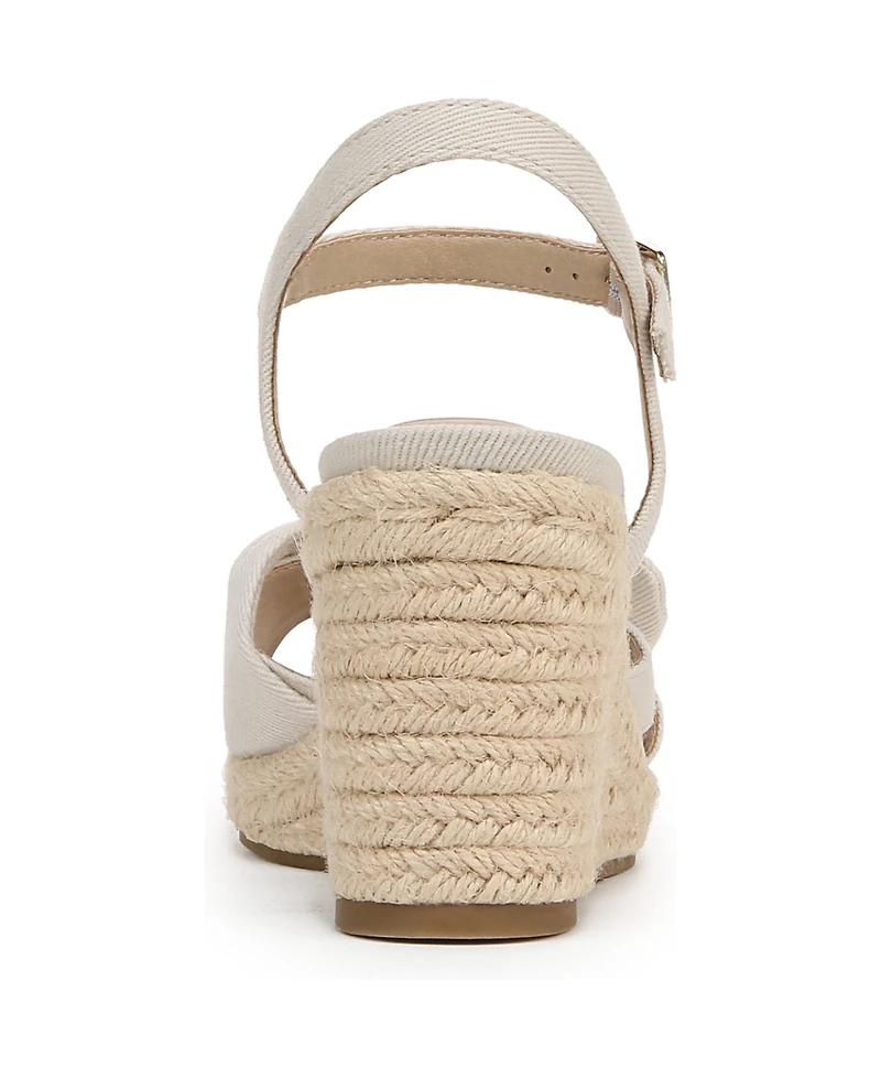 LifeStride Women's Tahlia Open RoundToe Espadrille Wedge Sandals