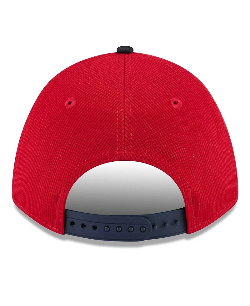 New Era Men's Red/Navy Boston Red Sox 2025 Spring Training 9FORTY Adjustable Hat