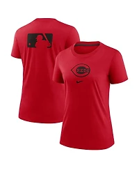 Nike Women's Red Cincinnati Reds Authentic Collection Early Work Tri-Blend T-Shirt