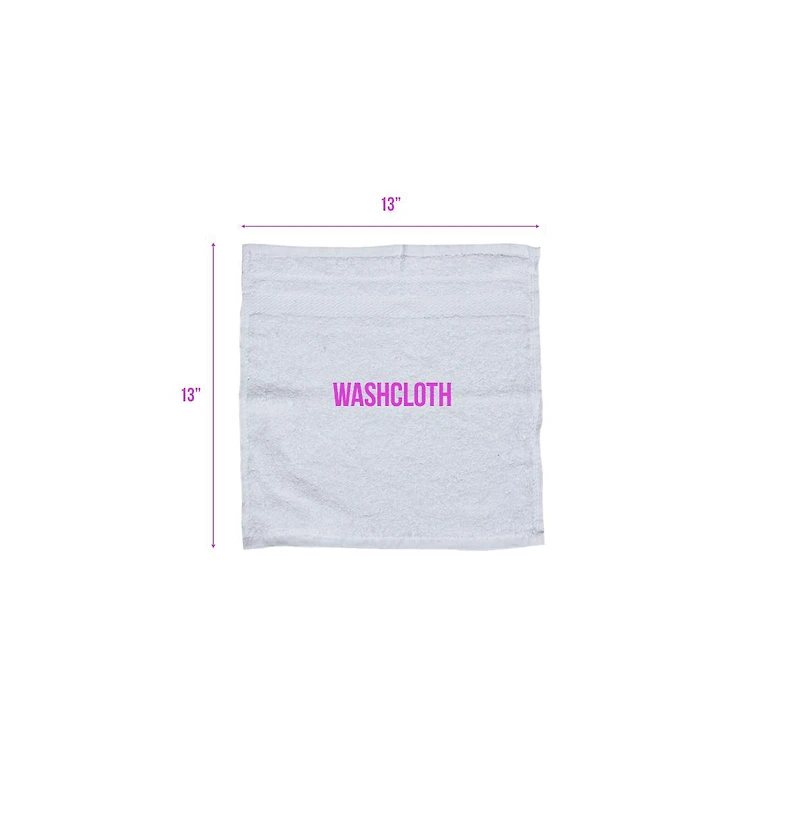 Arkwright Home Magellan Washcloths (12 Pack), 13x13 in., Soft Ring Spun Cotton, White