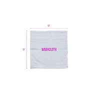 Arkwright Home Magellan Washcloths (12 Pack), 13x13 in., Soft Ring Spun Cotton, White