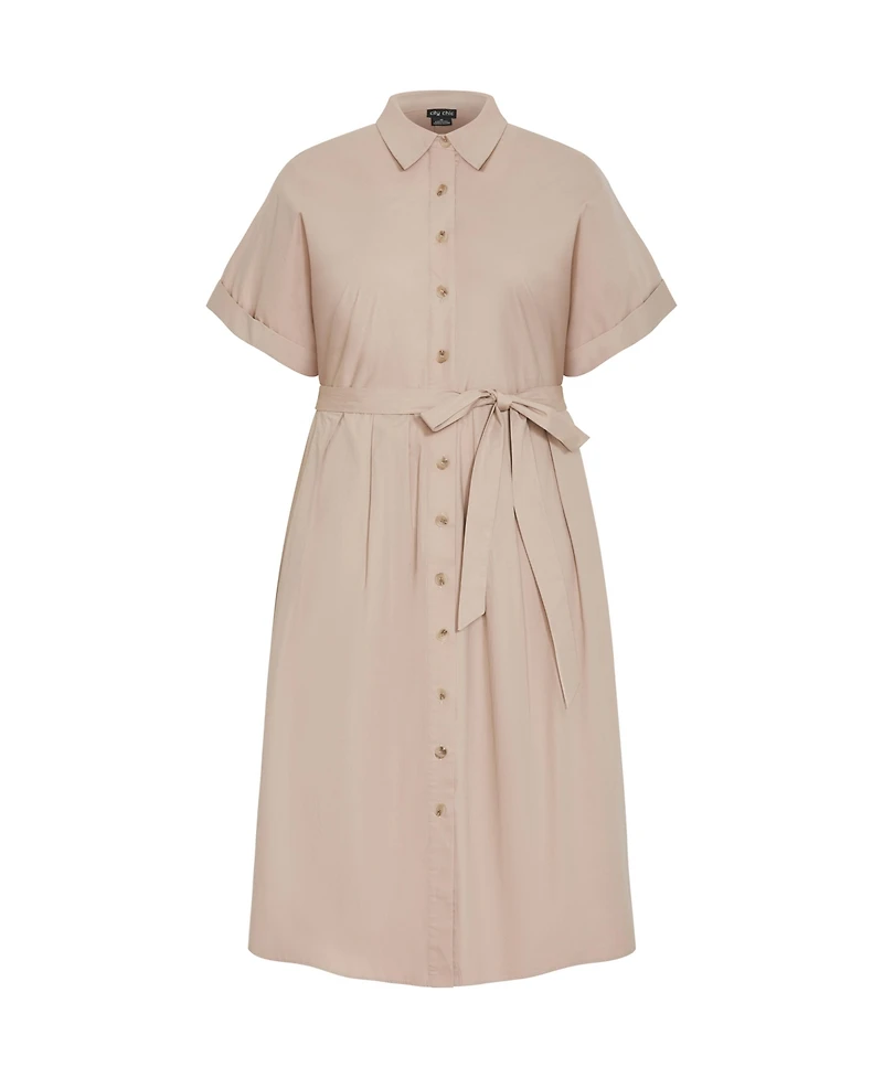 City Chic Women's Elly Shirt Dress