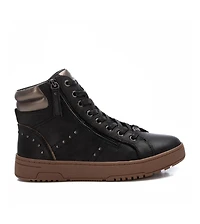 Carmela Collection Leather Sneaker Booties By Xti